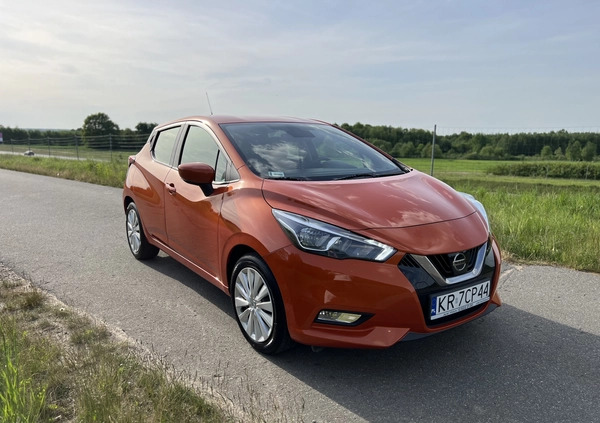 Nissan Micra cena 44500 przebieg: 77000, rok produkcji 2017 z Kraków małe 781